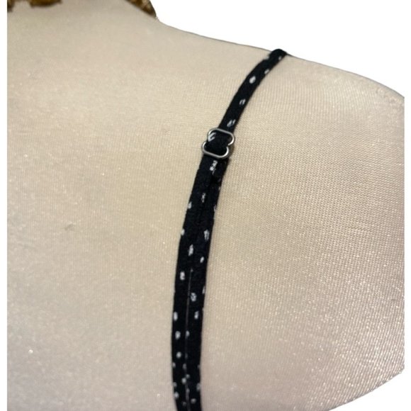 FOREVER 21 Mini Dress Size Medium Lined Floral and Dots Spaghetti Straps - Picture 8 of 12